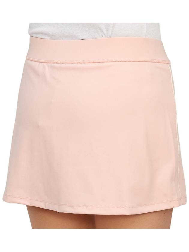 Women's Logo Print A-Line Skirt Baby Pink - SPORTY & RICH - BALAAN 11