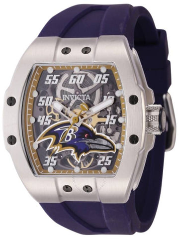 Invicta NFL Baltimore Ravens Baltimore Ravens Transparent Dial Automatic Men's Watch 45071 - INVICTA - BALAAN 1