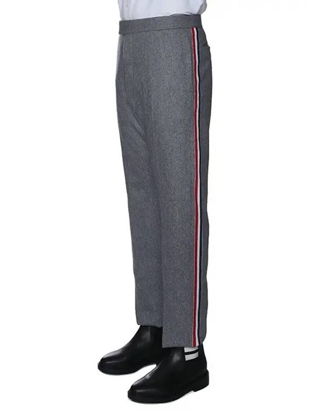 Gray Wool Stripe Slacks Pants MTC001X - THOM BROWNE - BALAAN 3