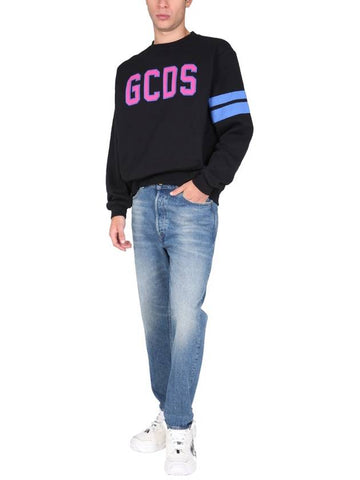 Logo Embroidered Cotton Sweatshirt CC94M02153302 B0040172350 - GCDS - BALAAN 1