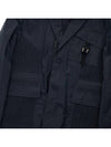 Poplin Workwear Waxed Cotton Jacket Navy - DIOR - BALAAN 8