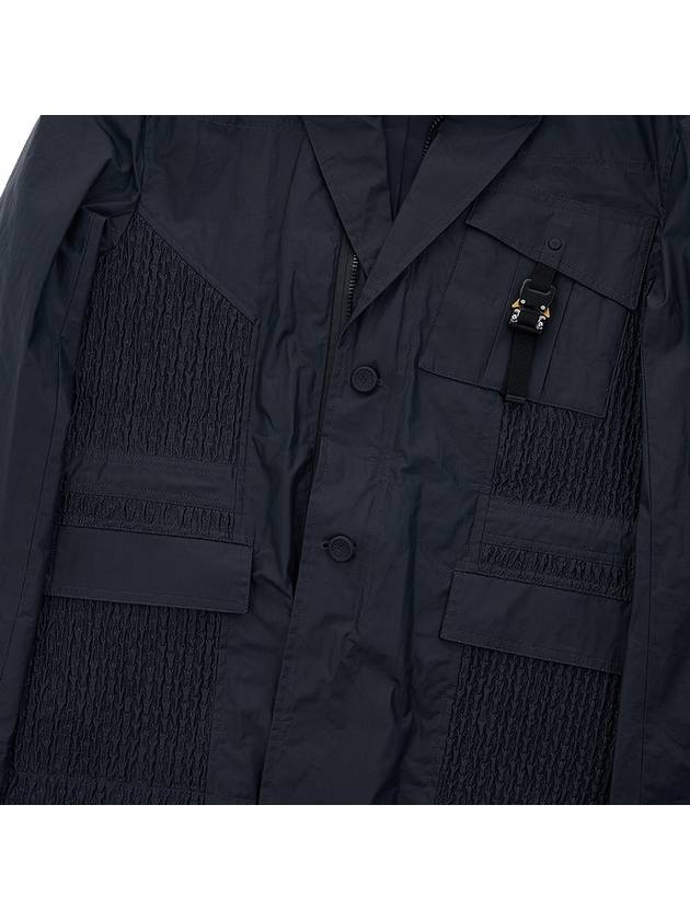 Poplin Workwear Waxed Cotton Jacket Navy - DIOR - BALAAN 8