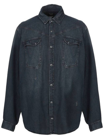 carter western denim shirt - TRUE RELIGION - BALAAN 1