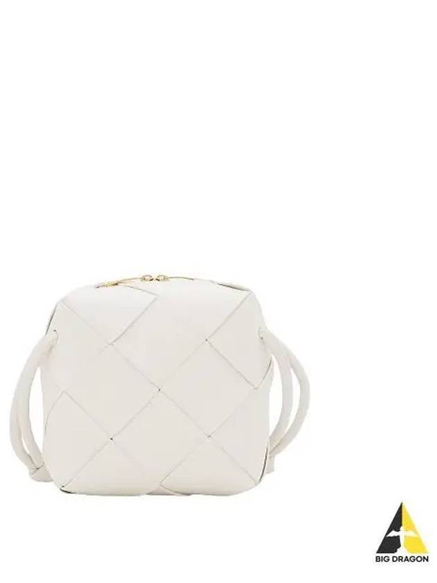 Cassette Intrecciato Mini Shoulder Bag White - BOTTEGA VENETA - BALAAN 2