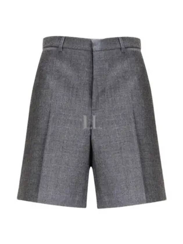 Wool Shorts Grey - GUCCI - BALAAN 2