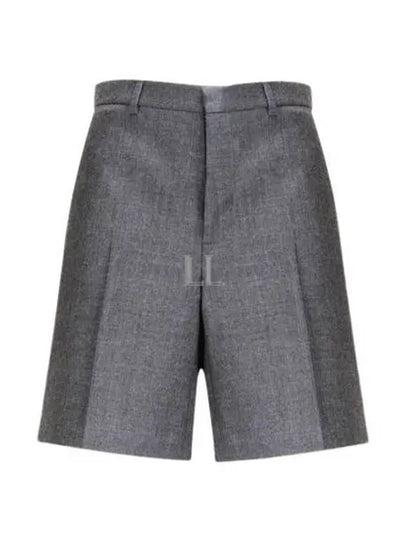 Wool Shorts Grey - GUCCI - BALAAN 2