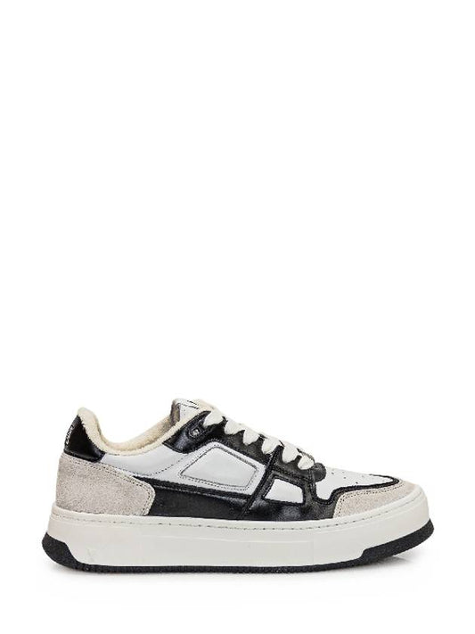 New Arcade Leather Low Top Sneakers White Black - AMI - BALAAN 2