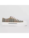 Vintage Check Cotton Sneakers Archive Beige - BURBERRY - BALAAN 8