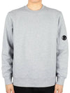 Diagonal Raised Fleece Sweatshirt Grey Melange - CP COMPANY - BALAAN 2