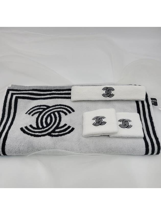 CC Logo Tennis Hairband Adae Towel 4pcs Set AA9752B 15241 NT920 - CHANEL - BALAAN 4