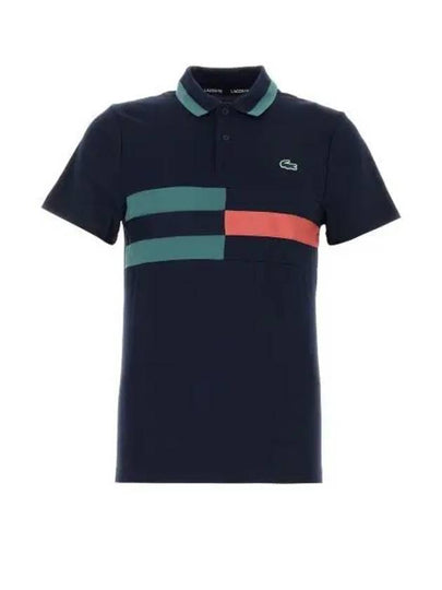 Short Sleeve T Shirt DH8335 ISJ Blue - LACOSTE - BALAAN 2