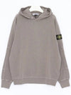 Compass Badge Cotton Hoodie Dove Grey - STONE ISLAND - BALAAN 4