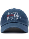 EDRS WASHED BALL CAP ISLAND BLUE - POLYGRAM - BALAAN 6