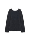 Women s Hairy Rib Raglan Knit Black 271982 - GIORGIO ARMANI - BALAAN 1