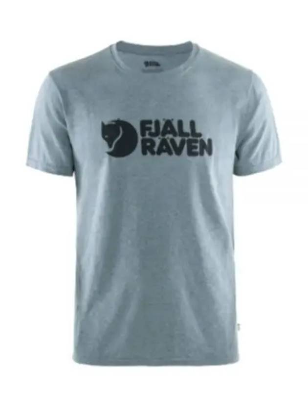 Men s Logo T Shirt Uncle Blue Melange 87310520 999 M BLUEMELANGE - FJALL RAVEN - BALAAN 1