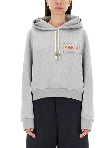 SWEATSHIRT WITH LOGO - MARNI - BALAAN 1