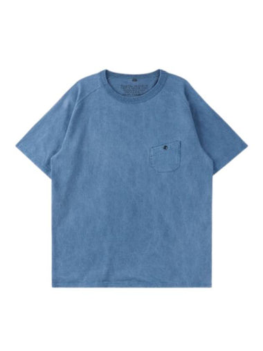 9.5Oz Basic Pigment Short Sleeve T-Shirt Blue - NIGEL CABOURN - BALAAN 1