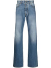 Back Stitch 5 Pocket Straight Jeans Medium Wash - MAISON MARGIELA - BALAAN 3