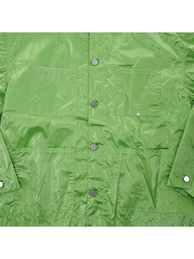 Glossy Nylon Jacket Green - BOTTEGA VENETA - BALAAN 7