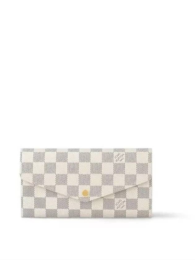 Women's Sarah Damier Azur Long Wallet Ivory - LOUIS VUITTON - BALAAN 2