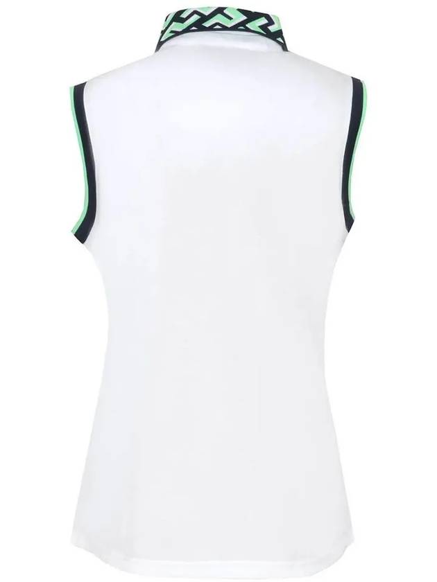 Leslie Sleeveless PK Shirt White - J.LINDEBERG - BALAAN 4