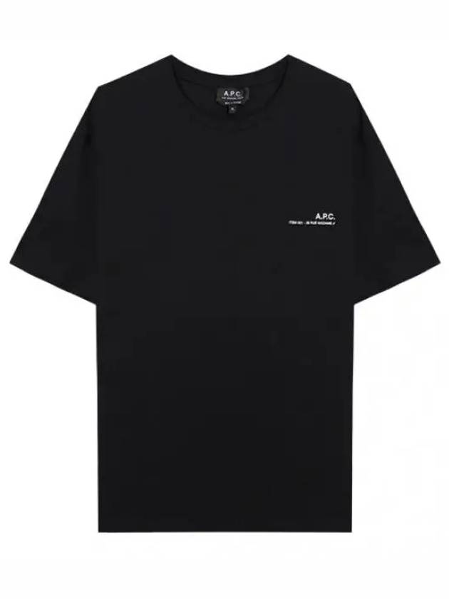 Item Logo Crew Neck Short Sleeve T-Shirt Black - A.P.C. - BALAAN 2