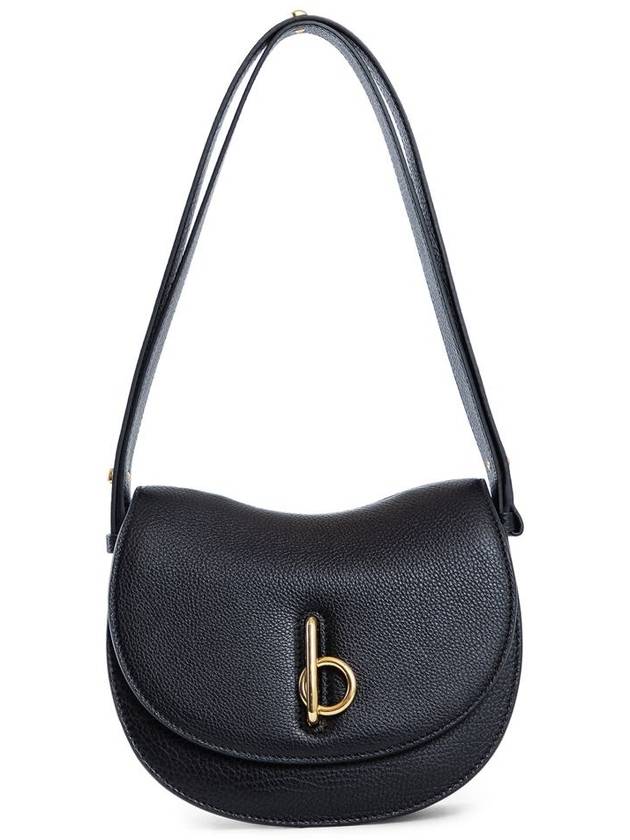 Rocking Horse Small Leather Shoulder Bag Black - BURBERRY - BALAAN 2