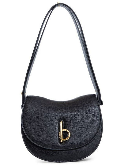 Rocking Horse Small Leather Shoulder Bag Black - BURBERRY - BALAAN 2