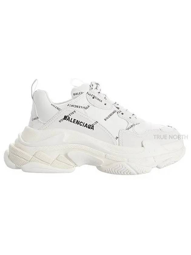 All Over Logo Triple S Sneakers White - BALENCIAGA - BALAAN 2