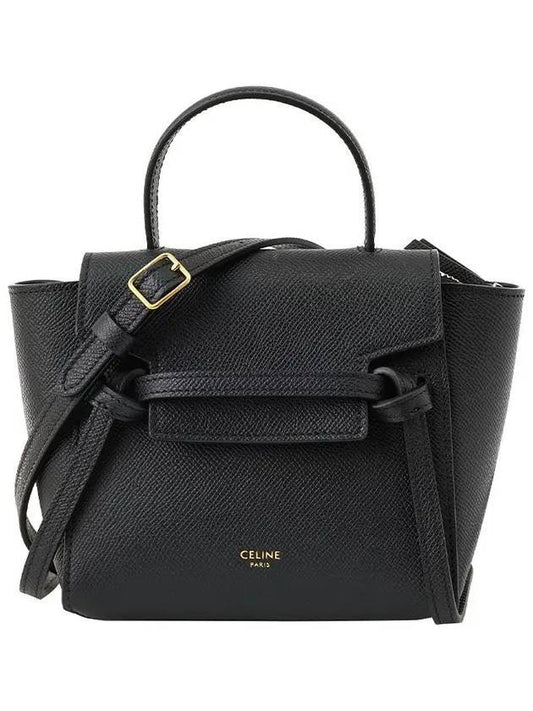 Pico Belt Tote Bag Black - CELINE - BALAAN 1