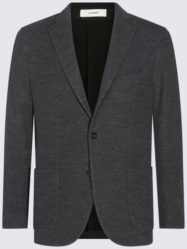 Boglioli Grey Wool Blazer - BOGLIOLI - BALAAN 1