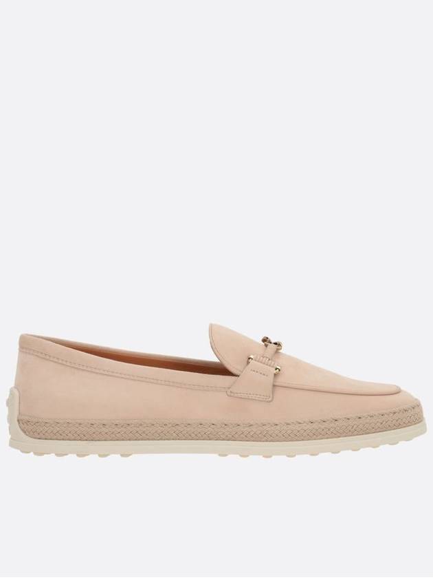 T-Ring Suede Loafers Beige - TOD'S - BALAAN 2