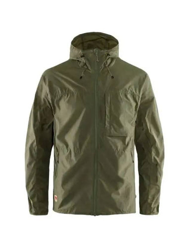 Men's High Coast Windbreaker Green - FJALL RAVEN - BALAAN 1