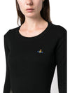 ORB Embroid Logo Knit Top Black - VIVIENNE WESTWOOD - BALAAN 3