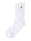 pony embroidery socks white - POLO RALPH LAUREN - BALAAN 4