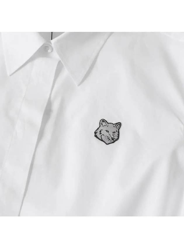 Women's Foxhead Oxford Shirt White - MAISON KITSUNE - BALAAN 4