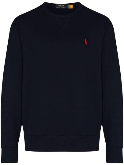 Embroidered Logo Pony Crew Neck Sweatshirt Navy - POLO RALPH LAUREN - BALAAN 2