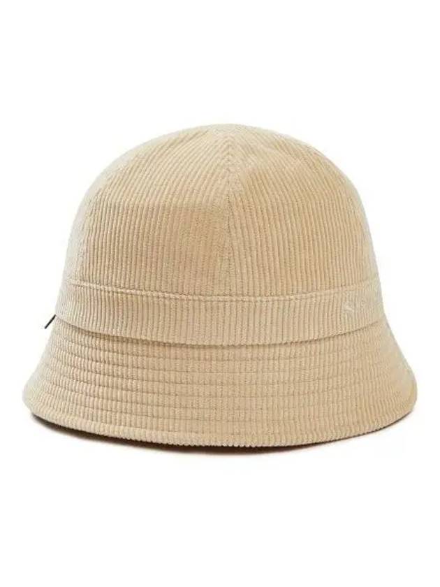 Corduroy Women s Bucket Hat Light Beige S23WWFBH61 - SNOW PEAK - BALAAN 1