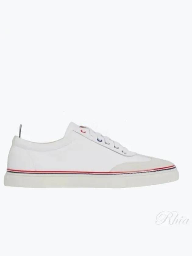 RWB Cupsole Rubber Calfskin Trainer Sneakers White - THOM BROWNE - BALAAN 2