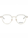 Eyewear MB0060O 002 Titanium Gold Frame Glasses - MONTBLANC - BALAAN.