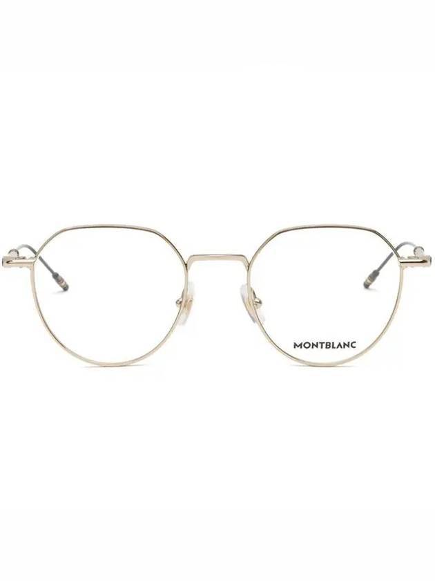 Eyewear MB0060O 002 Titanium Gold Frame Glasses - MONTBLANC - BALAAN.