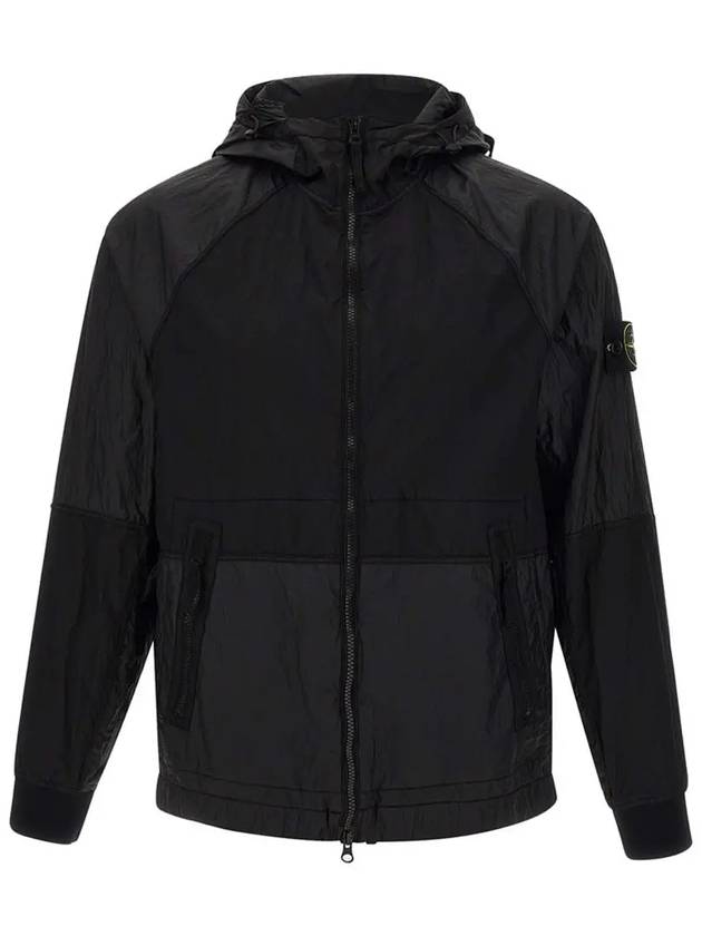 Nylon Metal Watro-TC Hooded Jacket Black - STONE ISLAND - BALAAN 2