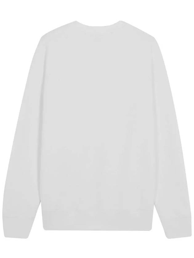 Grey Fox Head Patch Classic Sweatshirt White - MAISON KITSUNE - BALAAN 4