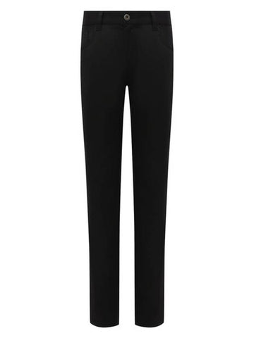 Stretch Drill Five-Pocket Cotton Jeans Black - PRADA - BALAAN 1