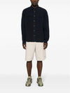 Linen Pocket Long Sleeve Shirt Navy - CP COMPANY - BALAAN 3