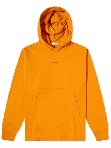 Logo Loose Fit Hoodie Turmeric Orange - ACNE STUDIOS - BALAAN 1