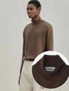 Cashmere Slit Turtleneck Knit Brown - NOIRER - BALAAN 3