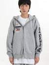 TELECOM LOGOS HOOD ZIP UP MELANGE - NET SOCIAL CLUB - BALAAN 4