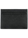 Saffiano Leather Card Holder Black - PRADA - BALAAN 4