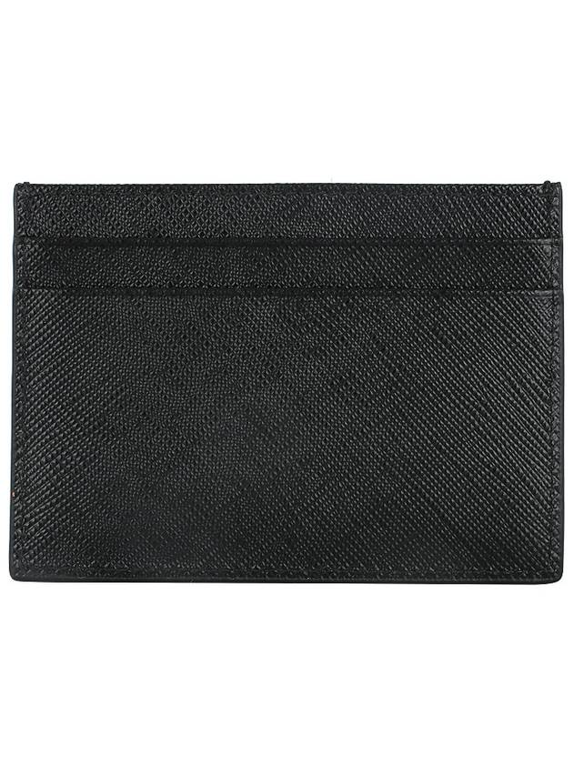 Saffiano Leather Card Holder Black - PRADA - BALAAN 4